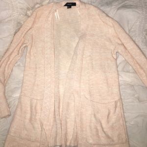 light pink cardigan